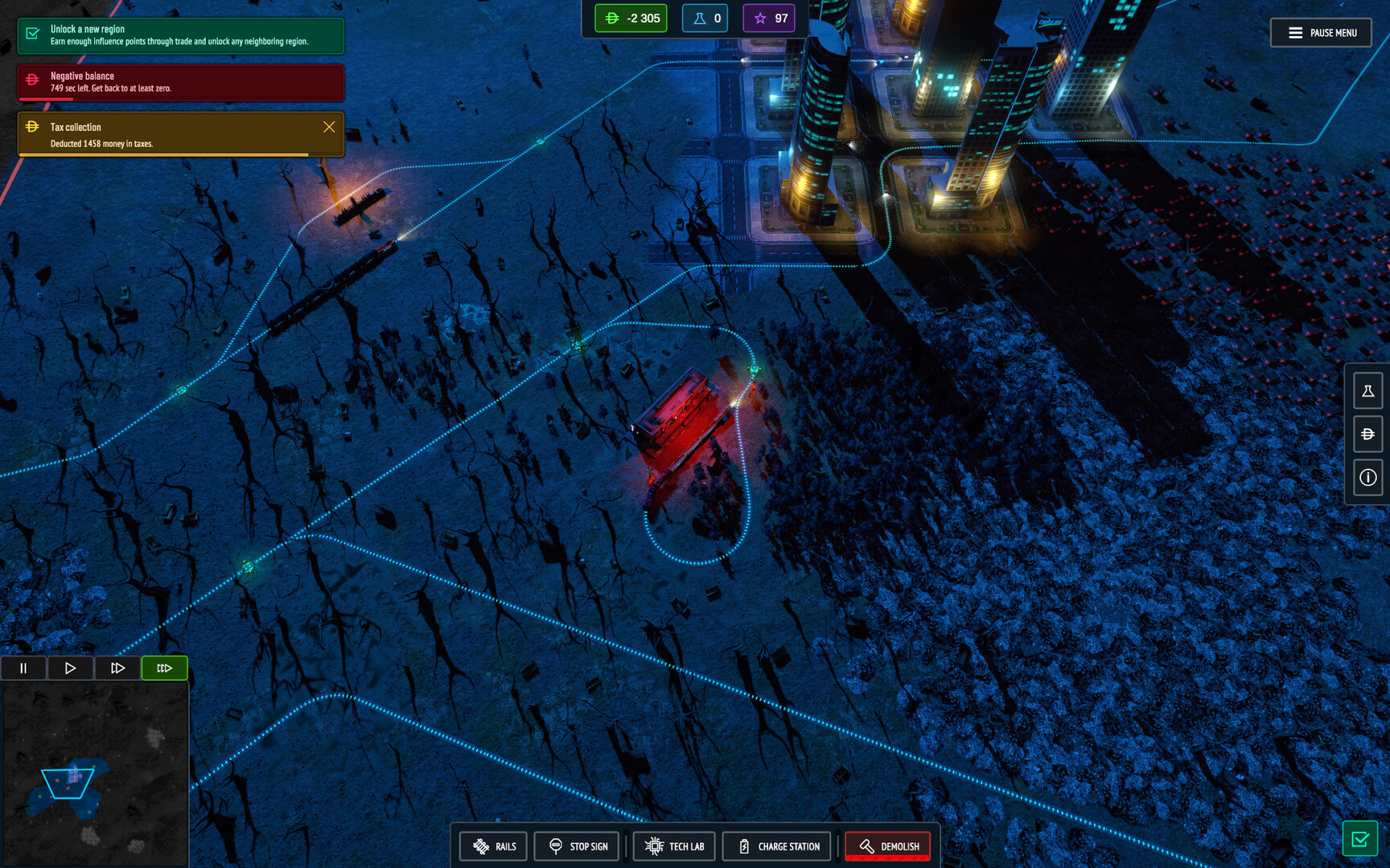 Cargo Protocol: Cyberpunk Trains — screenshot 1